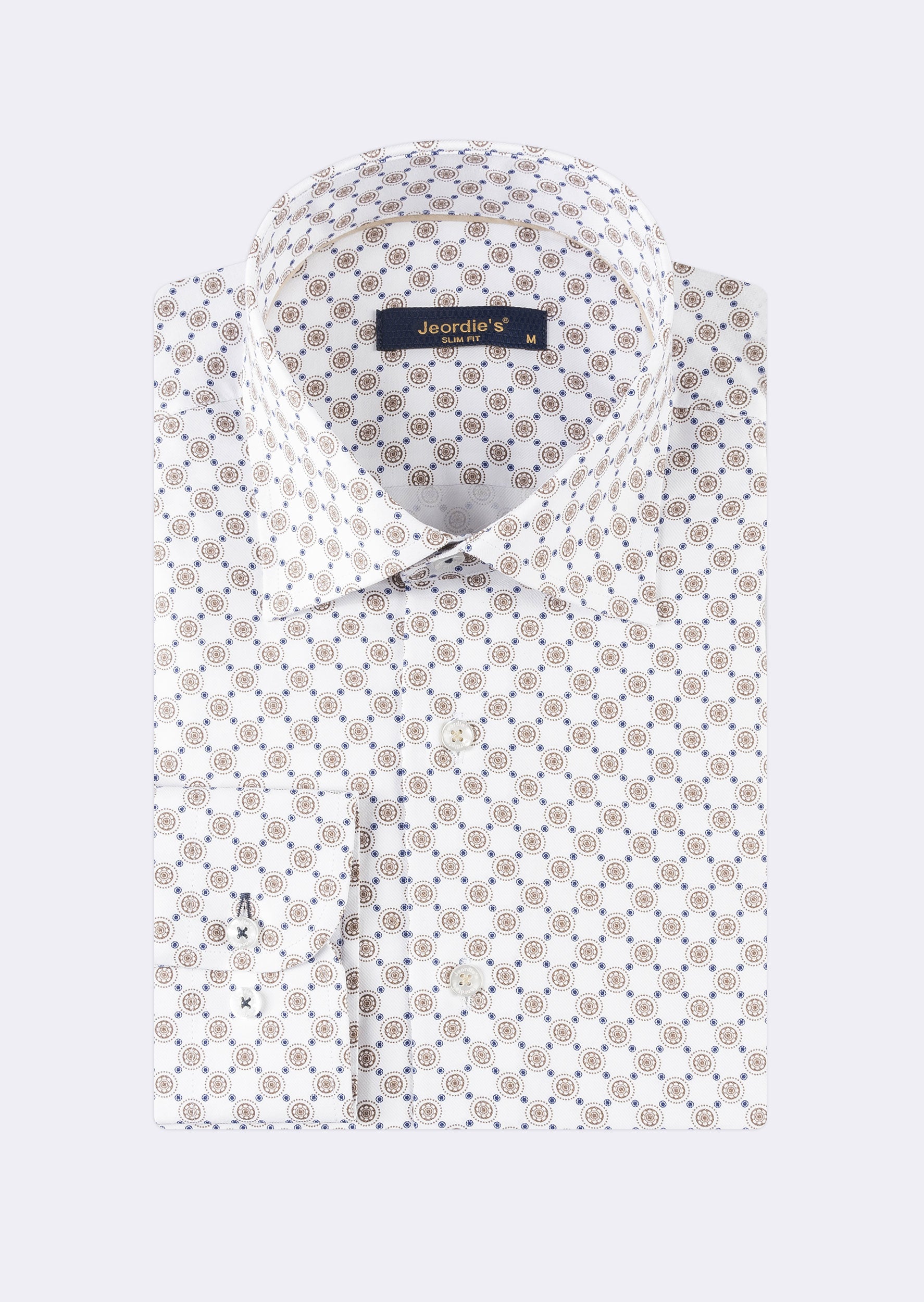 White - Beige Long Sleeve Shirt