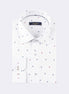 White - Burgundy Long Sleeve Shirt