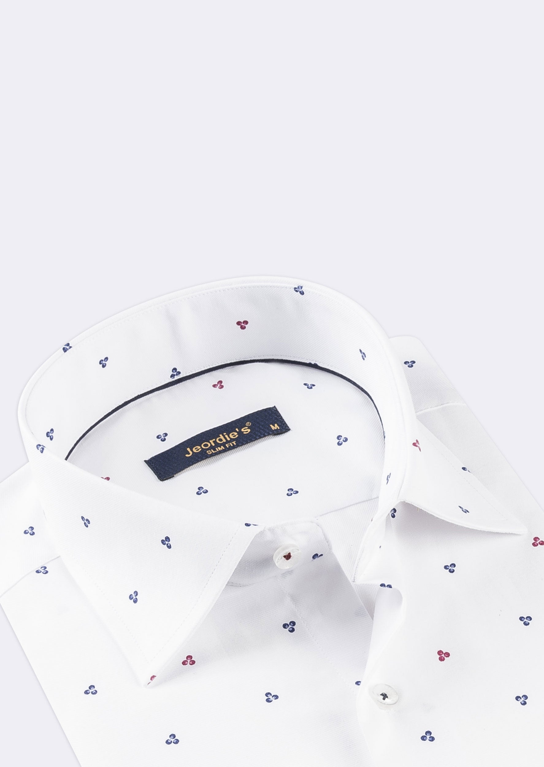 White - Burgundy Long Sleeve Shirt