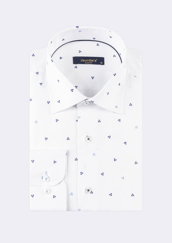 White - Blue Long Sleeve Shirt