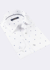 White - Blue Long Sleeve Shirt