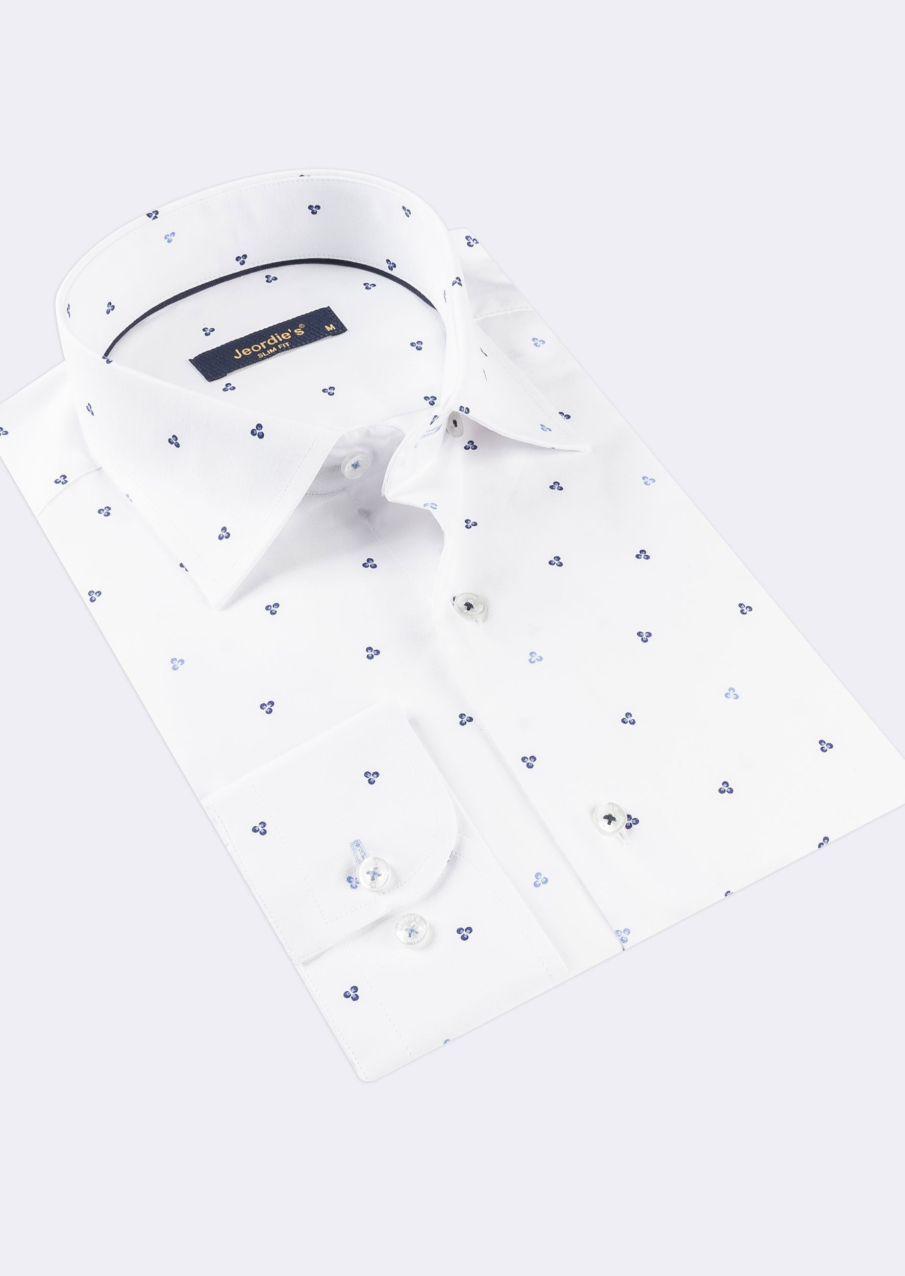 White - Blue Long Sleeve Shirt