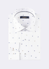 White - Beige Long Sleeve Shirt