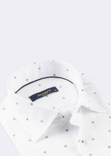 White - Burgundy Long Sleeve Shirt