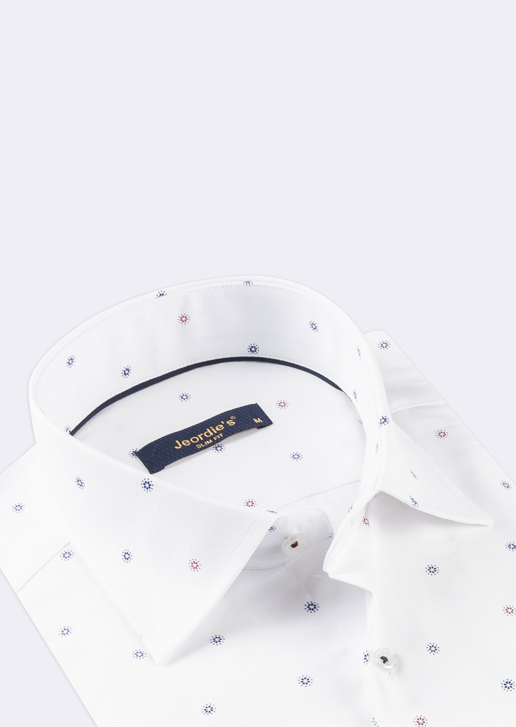 White - Burgundy Long Sleeve Shirt