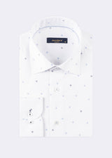 White - Navy Long Sleeve Shirt