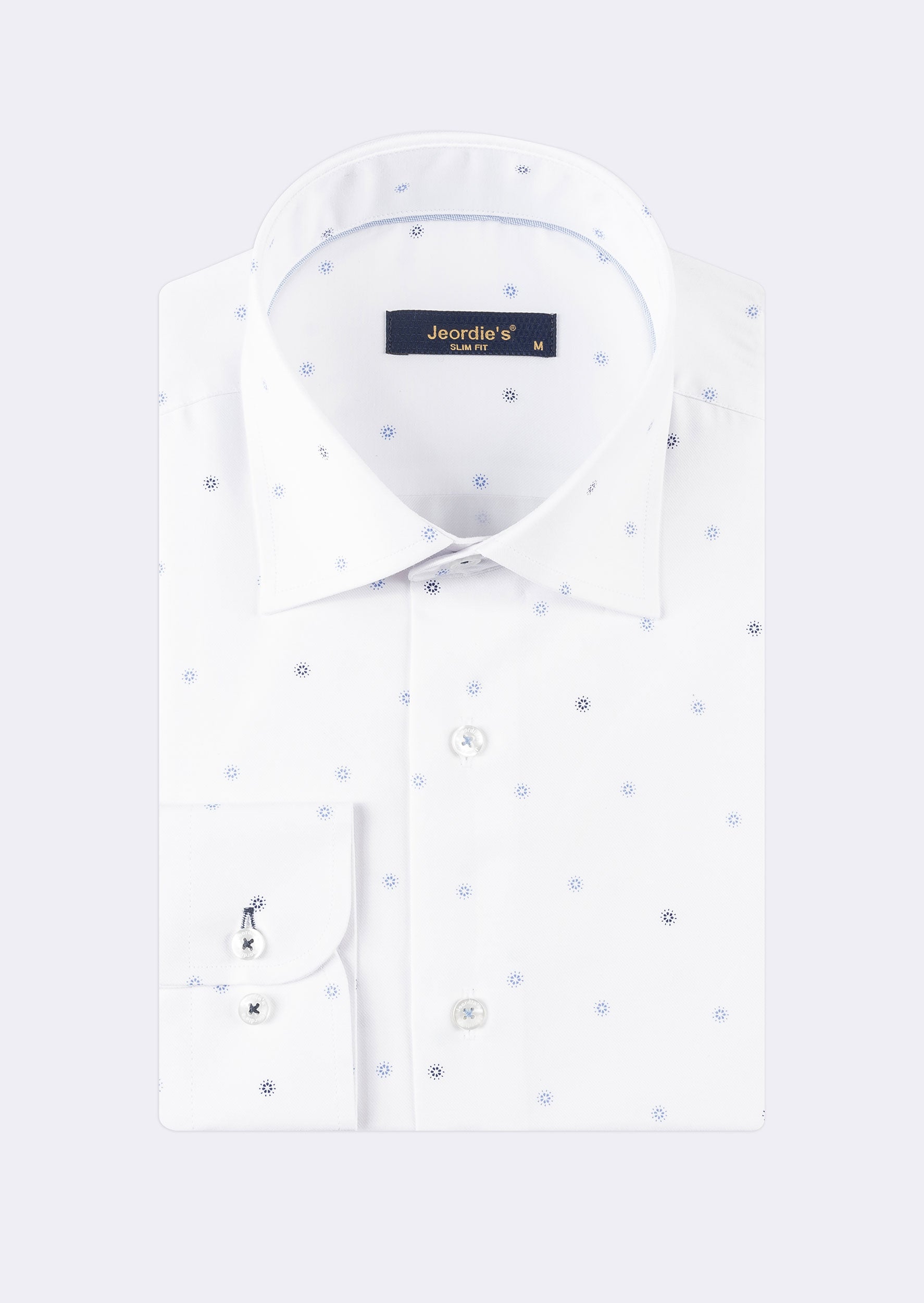 White - Navy Long Sleeve Shirt