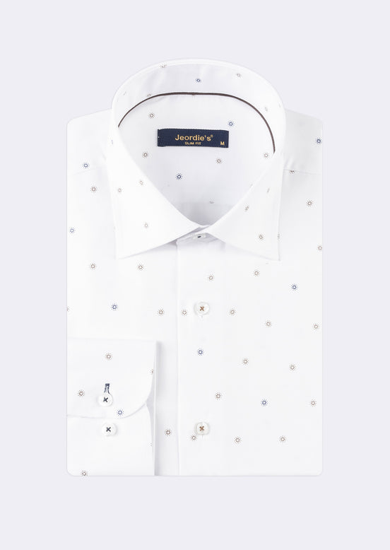 White - Beige Long Sleeve Shirt