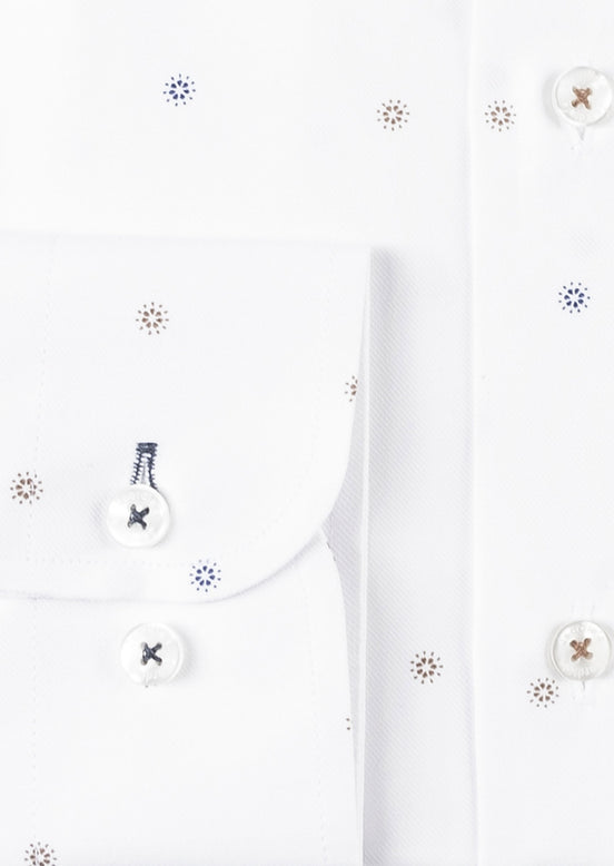 White - Beige Long Sleeve Shirt