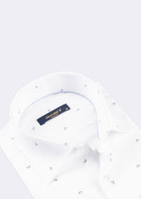 White - Navy Long Sleeve Shirt