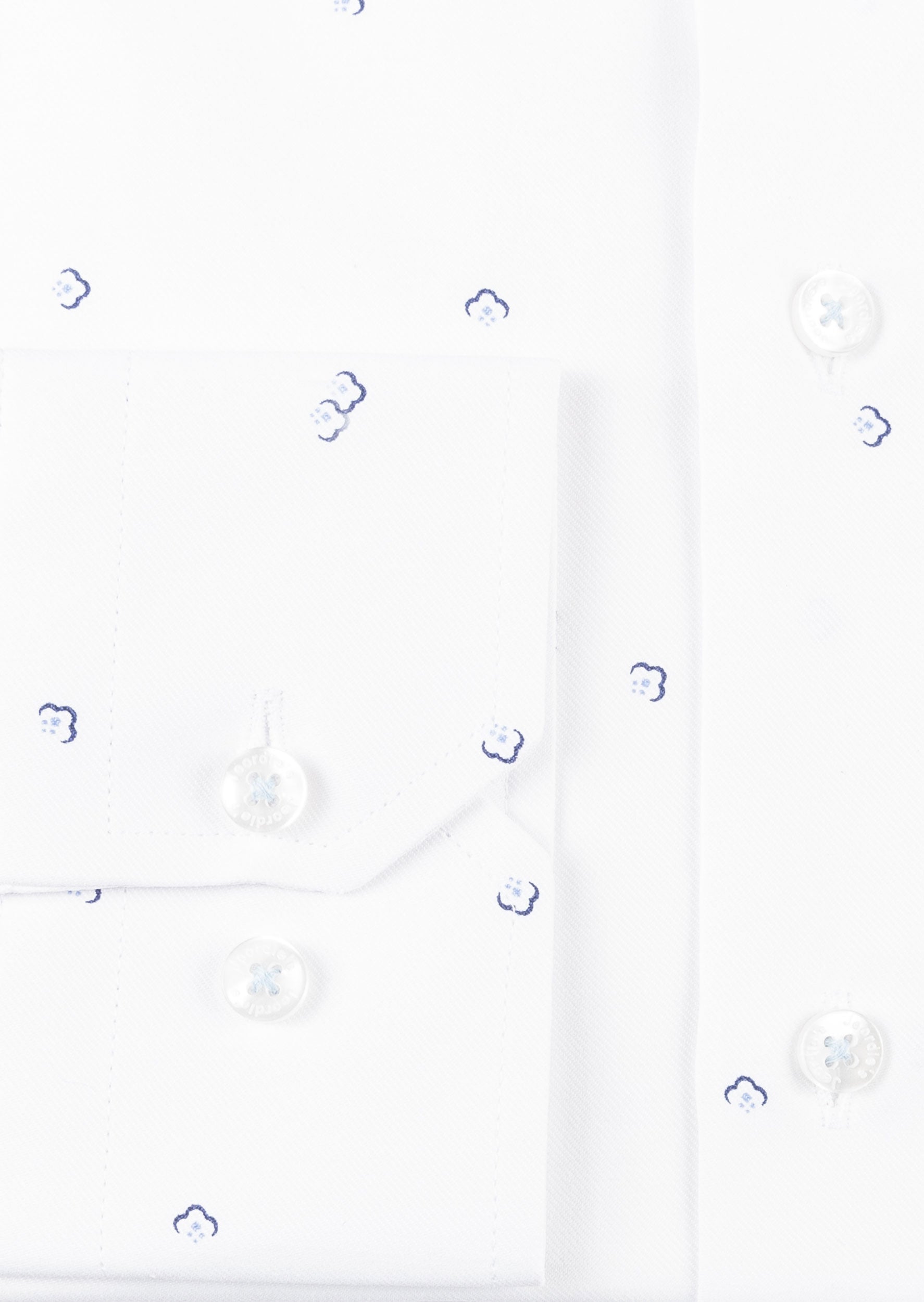 White - Navy Long Sleeve Shirt