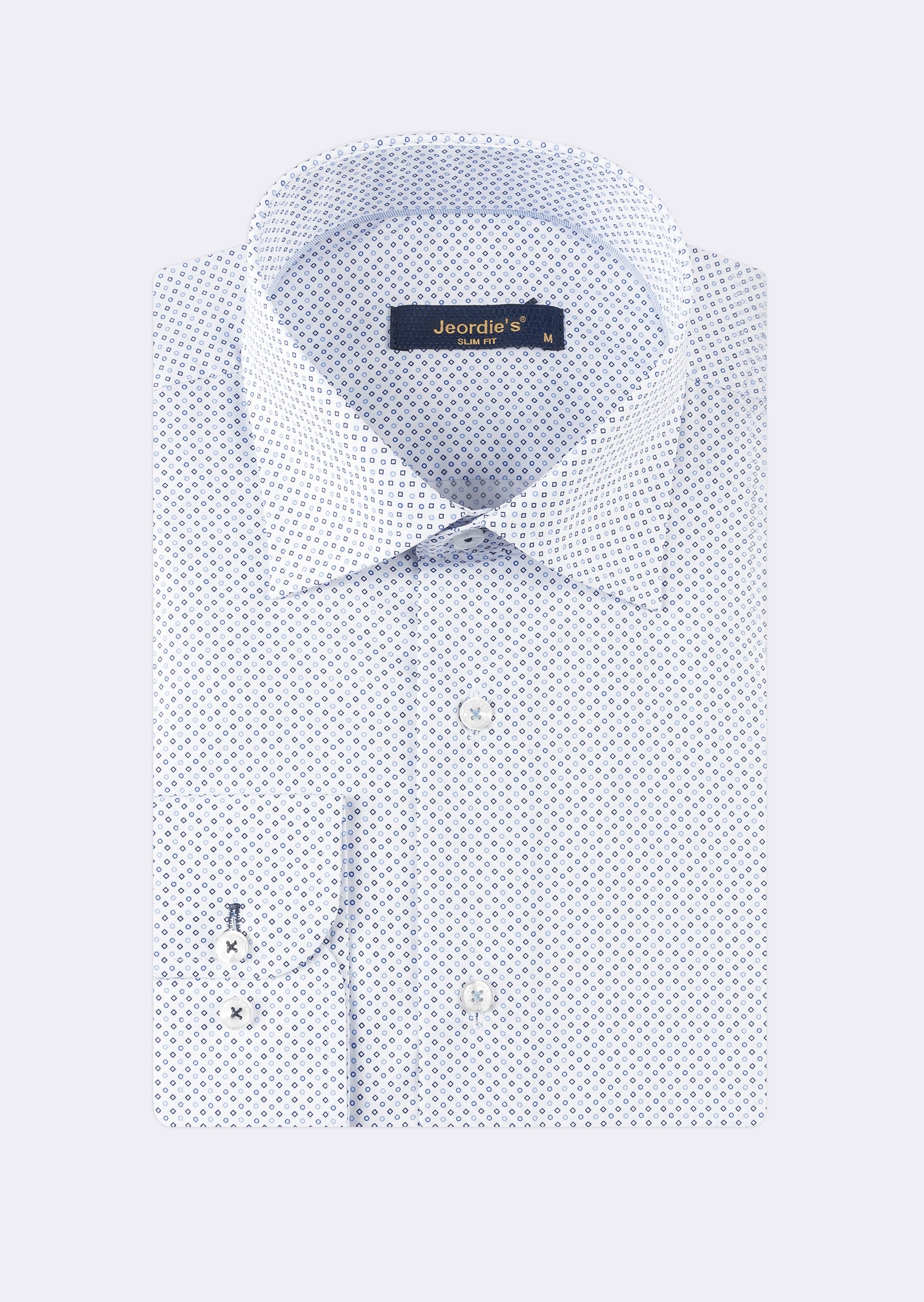 White - Navy Long Sleeve Shirt