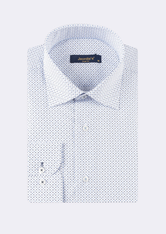 White - Navy Long Sleeve Shirt