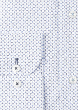White - Navy Long Sleeve Shirt