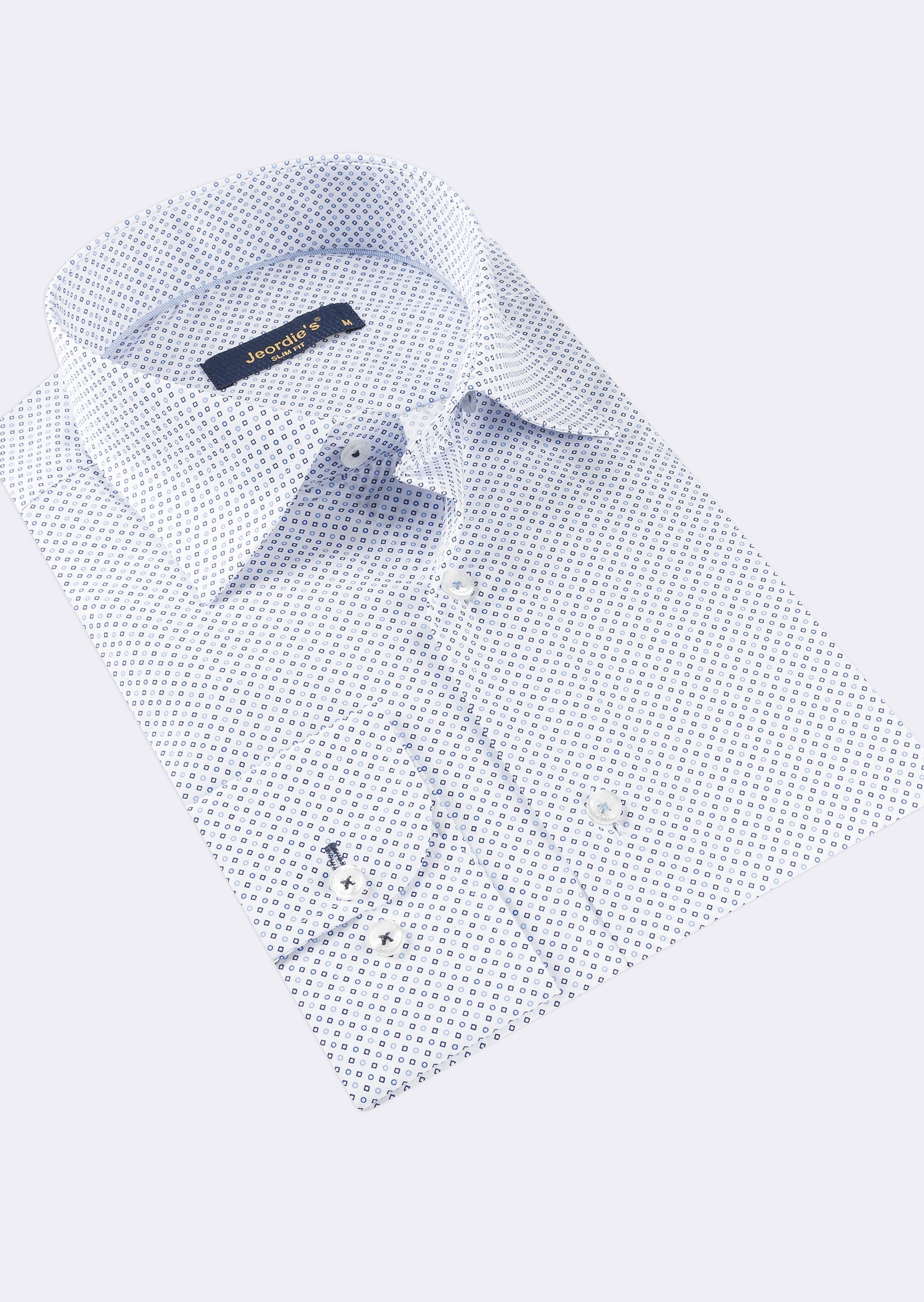 White - Navy Long Sleeve Shirt