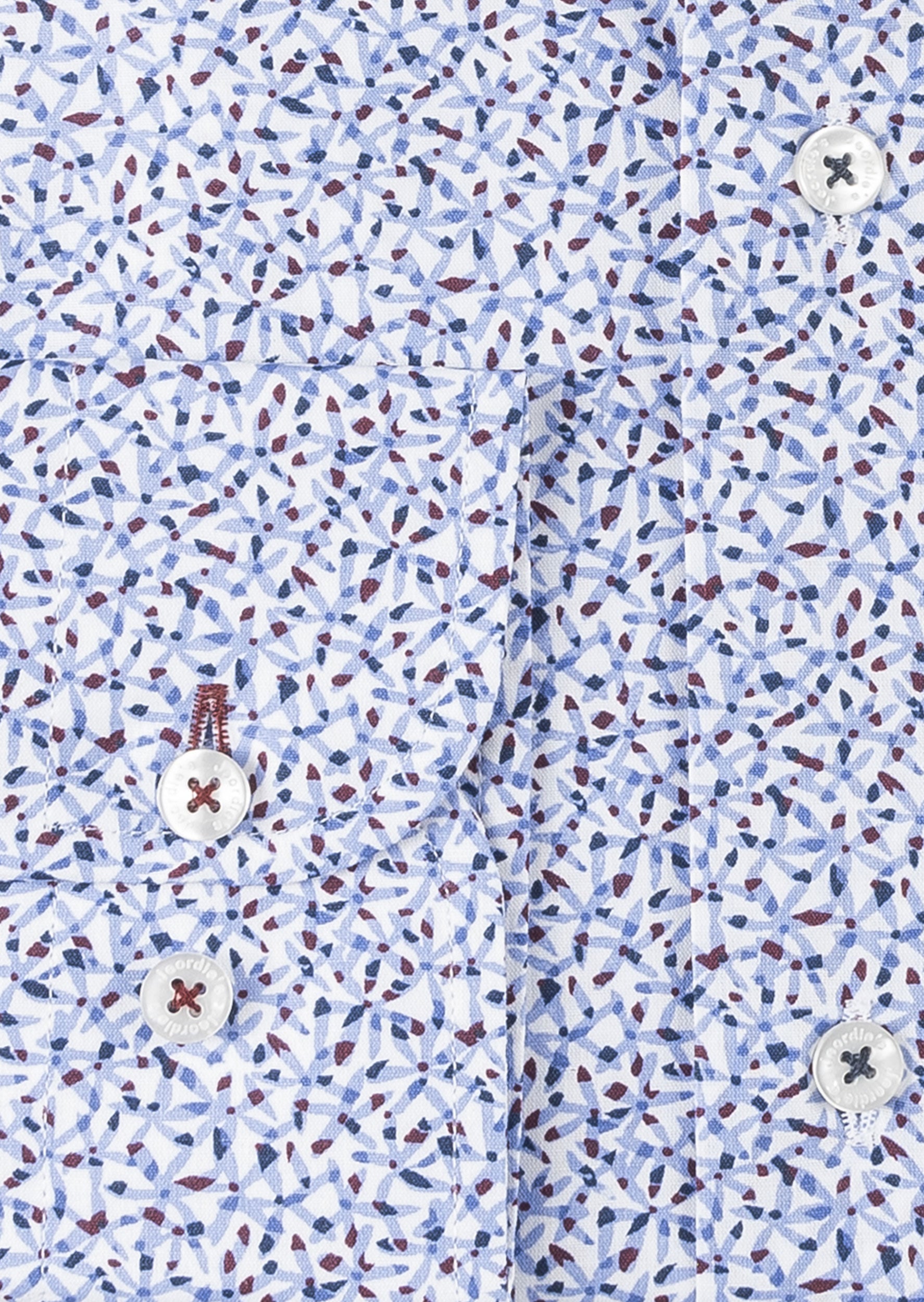 White - Blue Long Sleeve Shirt