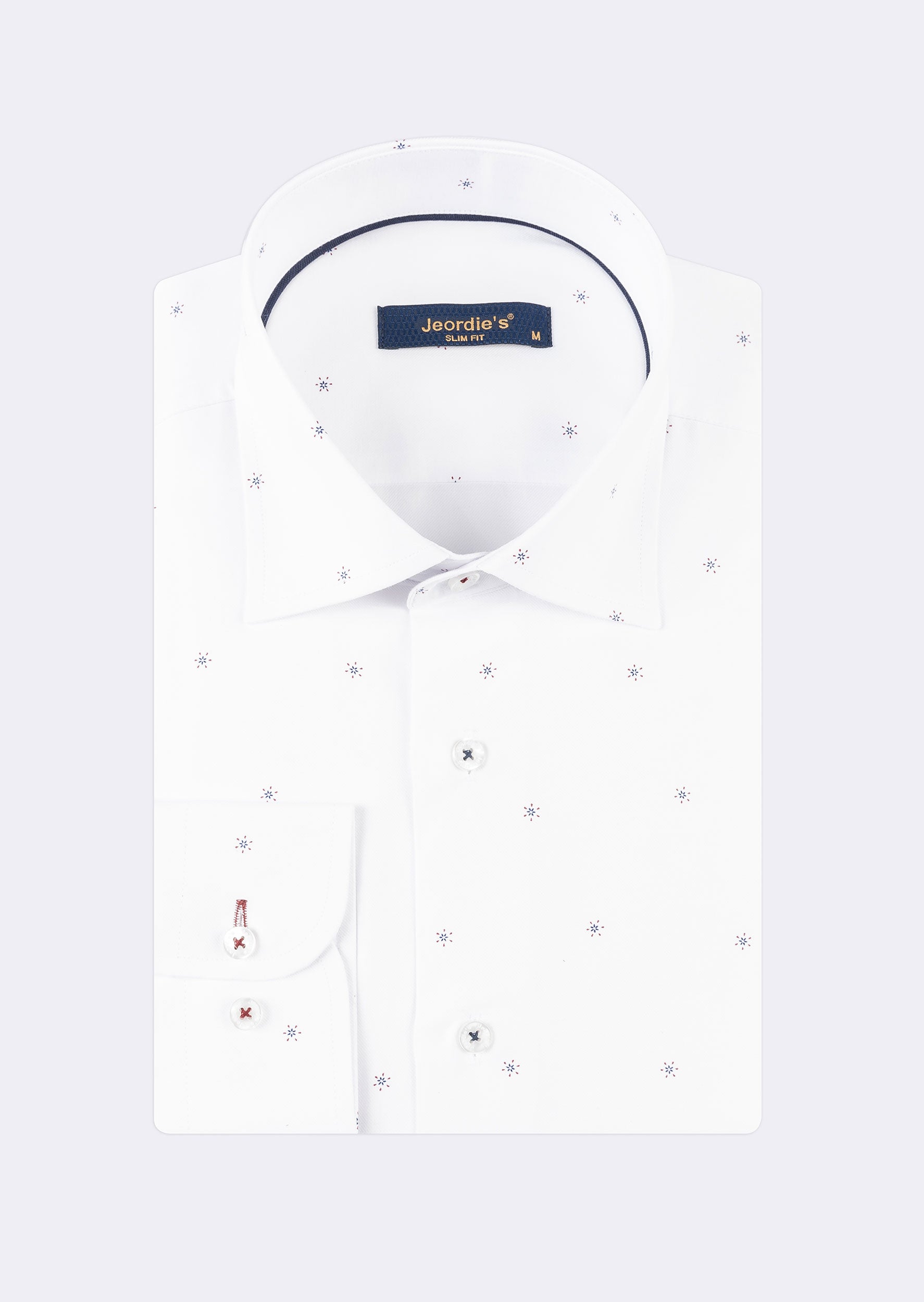 White - Navy Long Sleeve Shirt