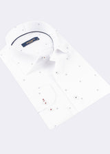White - Navy Long Sleeve Shirt
