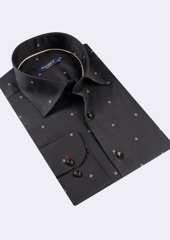 Black - Beige Long Sleeve Shirt