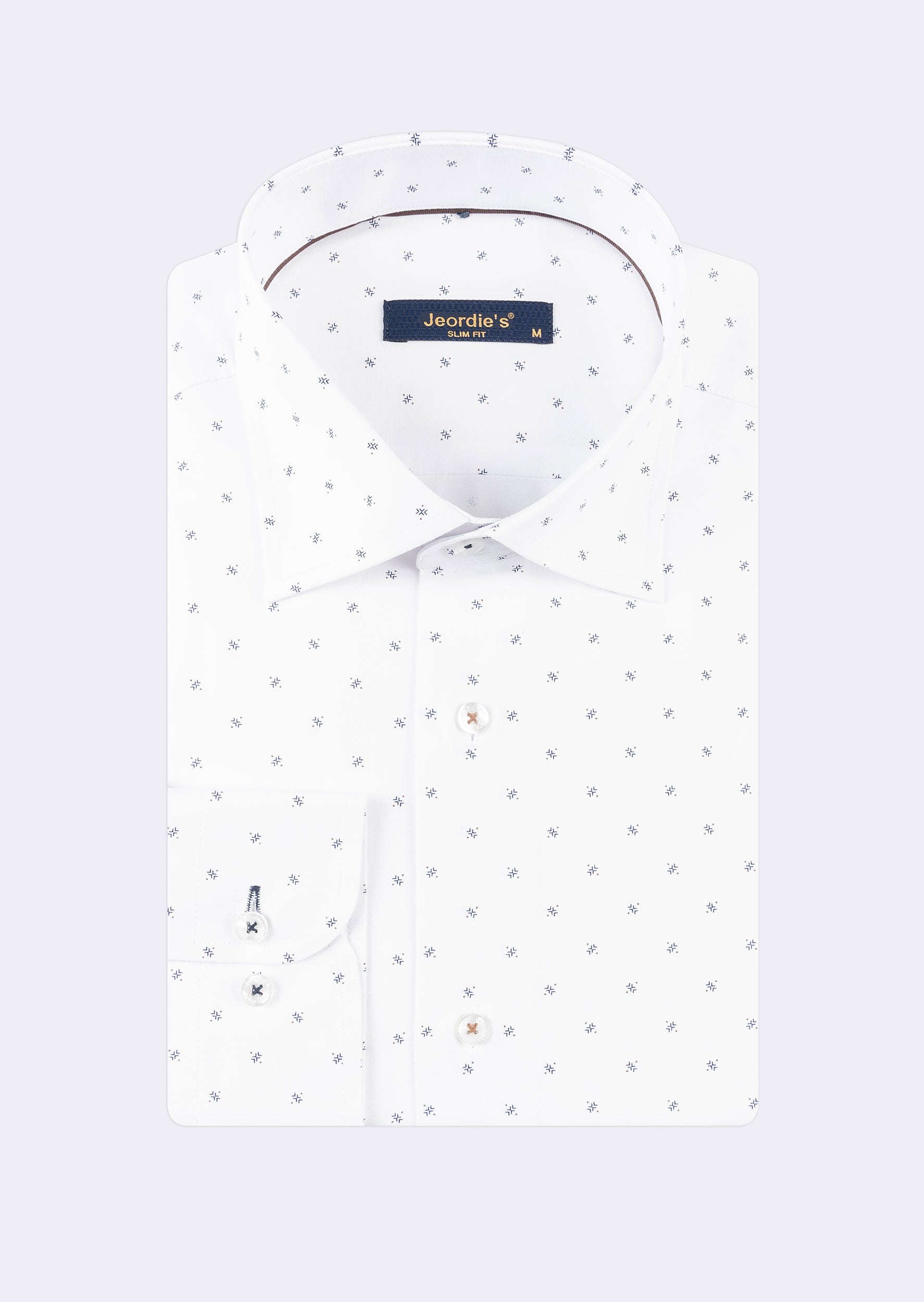 White - Navy Long Sleeve Shirt