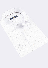 White - Navy Long Sleeve Shirt