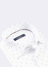 White - Navy Long Sleeve Shirt