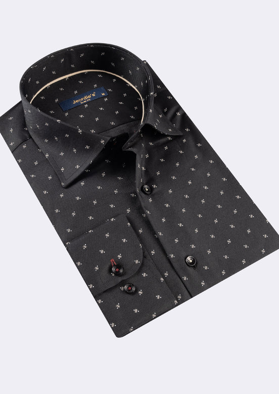 Black - Beige Long Sleeve Shirt