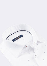 White - Navy Long Sleeve Shirt