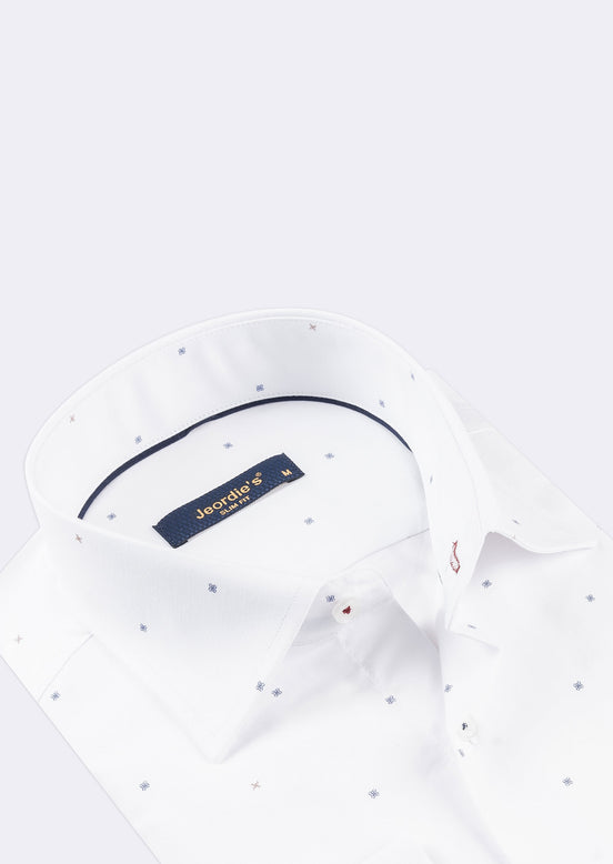 White - Navy Long Sleeve Shirt