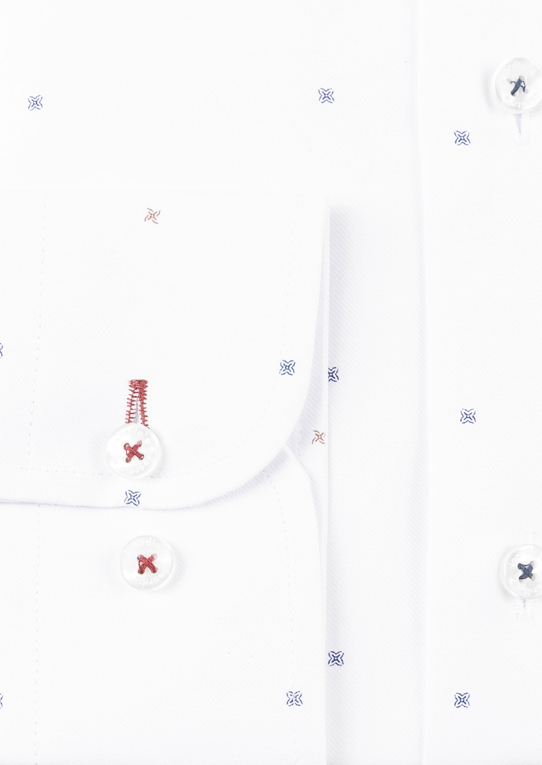 White - Navy Long Sleeve Shirt