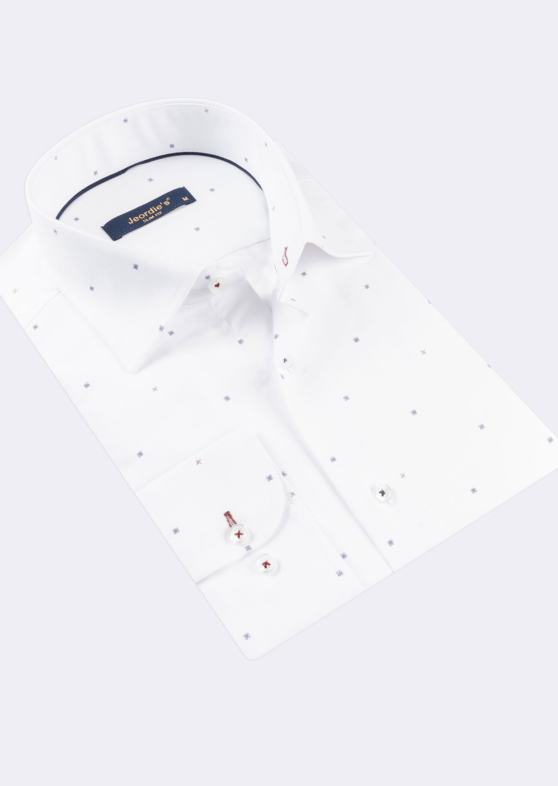 White - Navy Long Sleeve Shirt