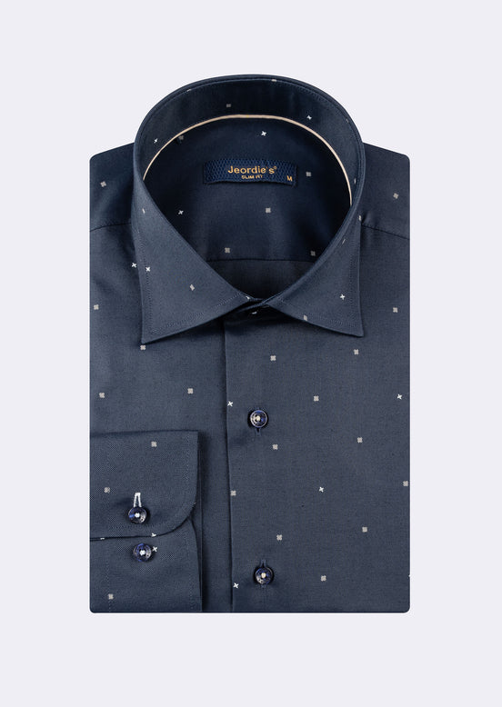 Navy - Beige Long Sleeve Shirt