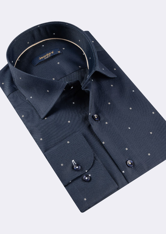 Navy - Beige Long Sleeve Shirt