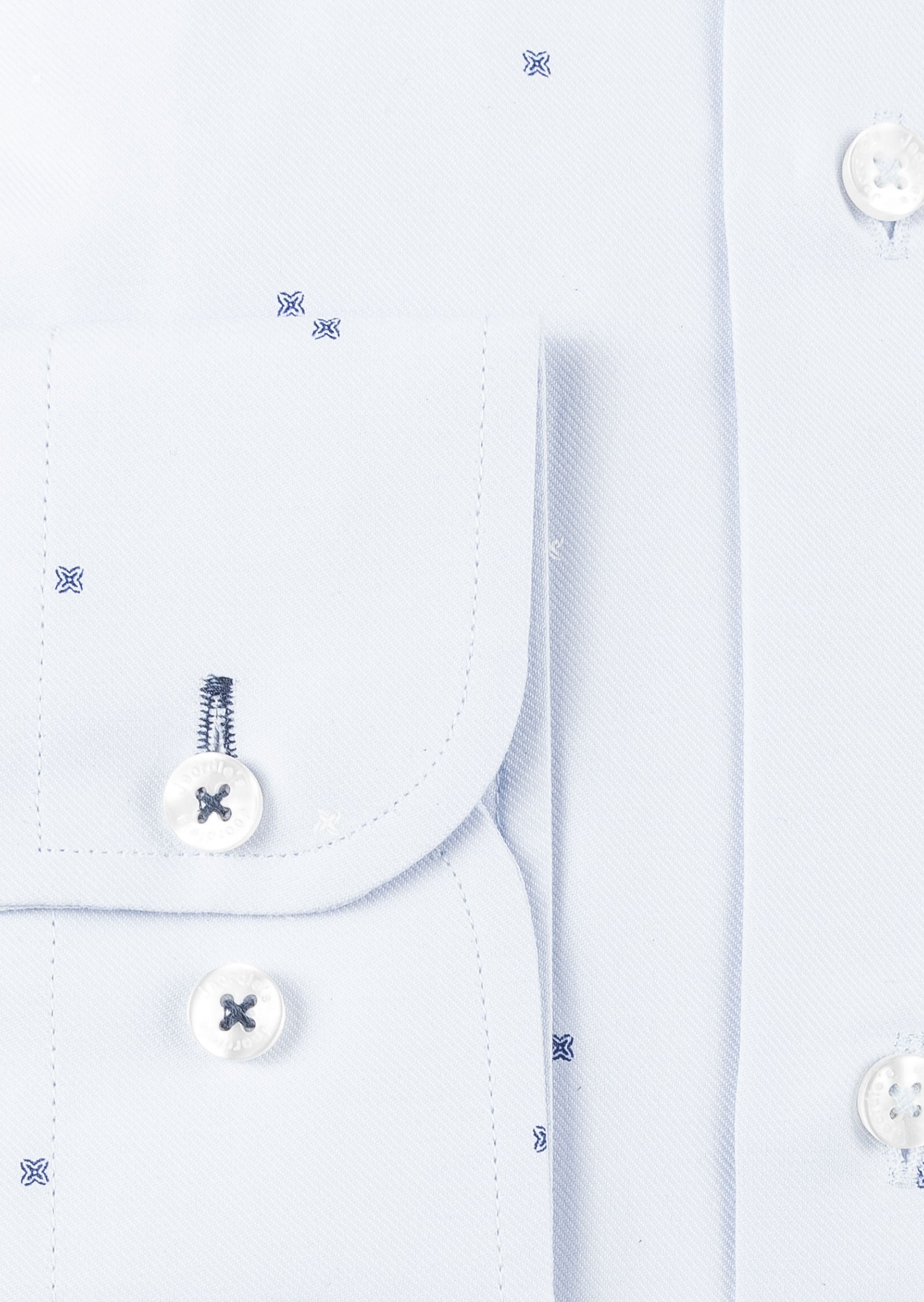 Blue - White Long Sleeve Shirt