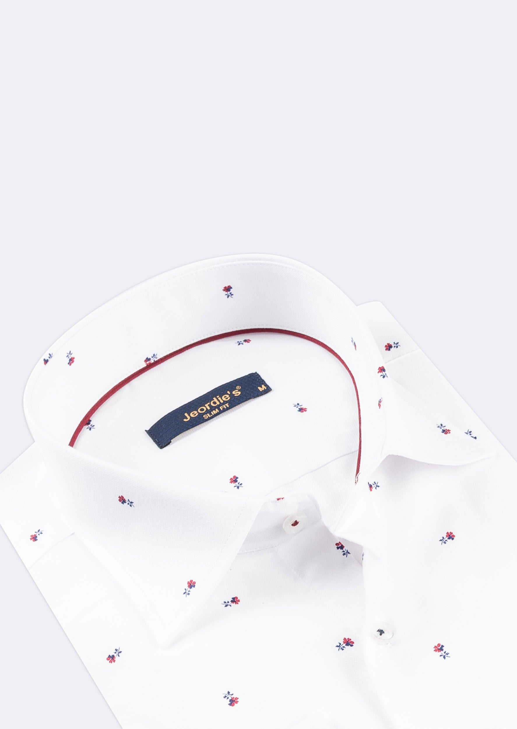 White - Burgundy Long Sleeve Shirt