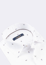 White - Brown Long Sleeve Shirt