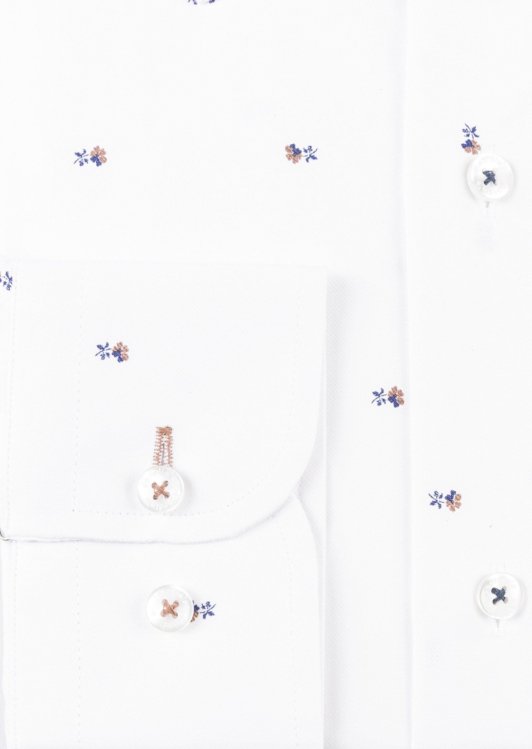 White - Brown Long Sleeve Shirt