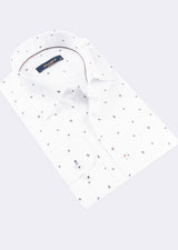 White - Brown Long Sleeve Shirt