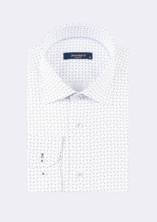 White - Blue Long Sleeve Shirt