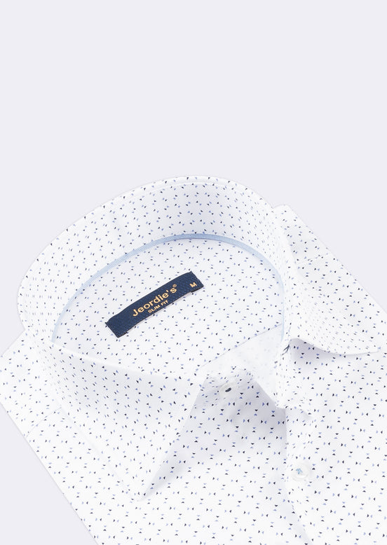 White - Blue Long Sleeve Shirt
