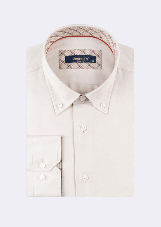 Cream Long Sleeve Shirt