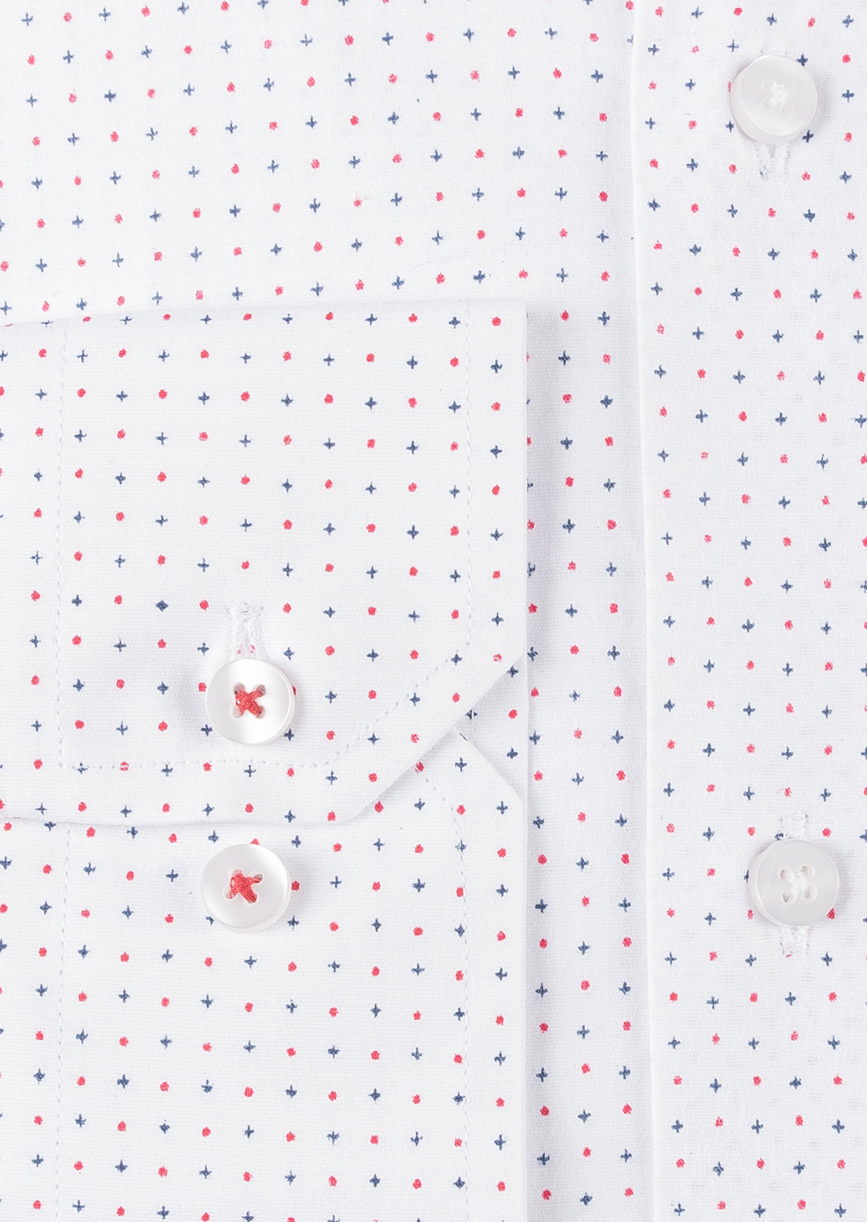 White - Navy Long Sleeve Shirt