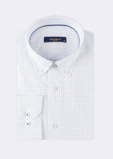 White - Blue Long Sleeve Shirt