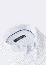 White - Blue Long Sleeve Shirt