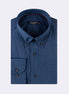 Navy - Burgundy Long Sleeve Shirt