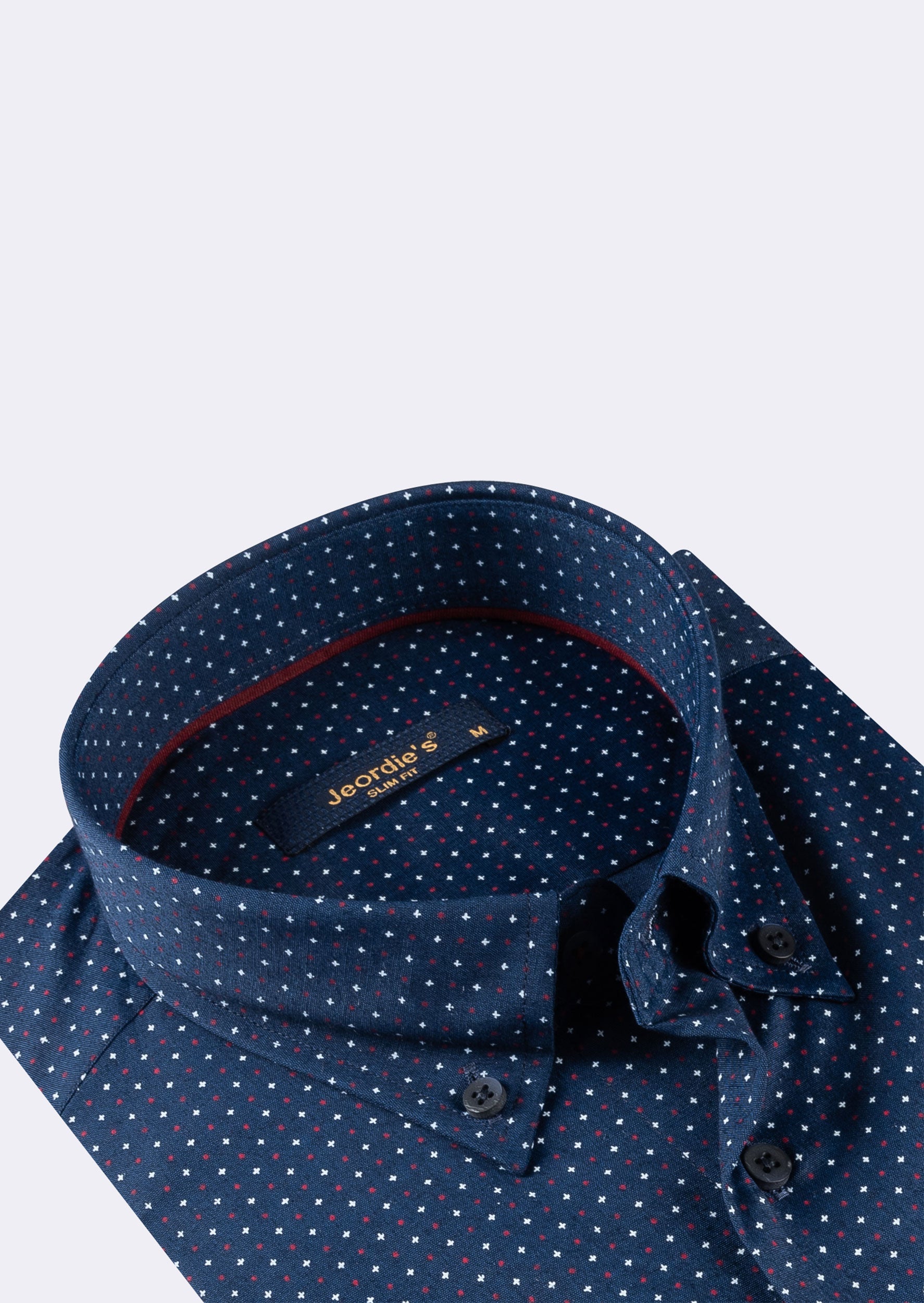 Navy - Burgundy Long Sleeve Shirt