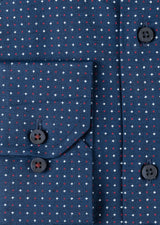 Navy - Burgundy Long Sleeve Shirt