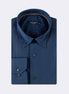 Navy - Brown Long Sleeve Shirt