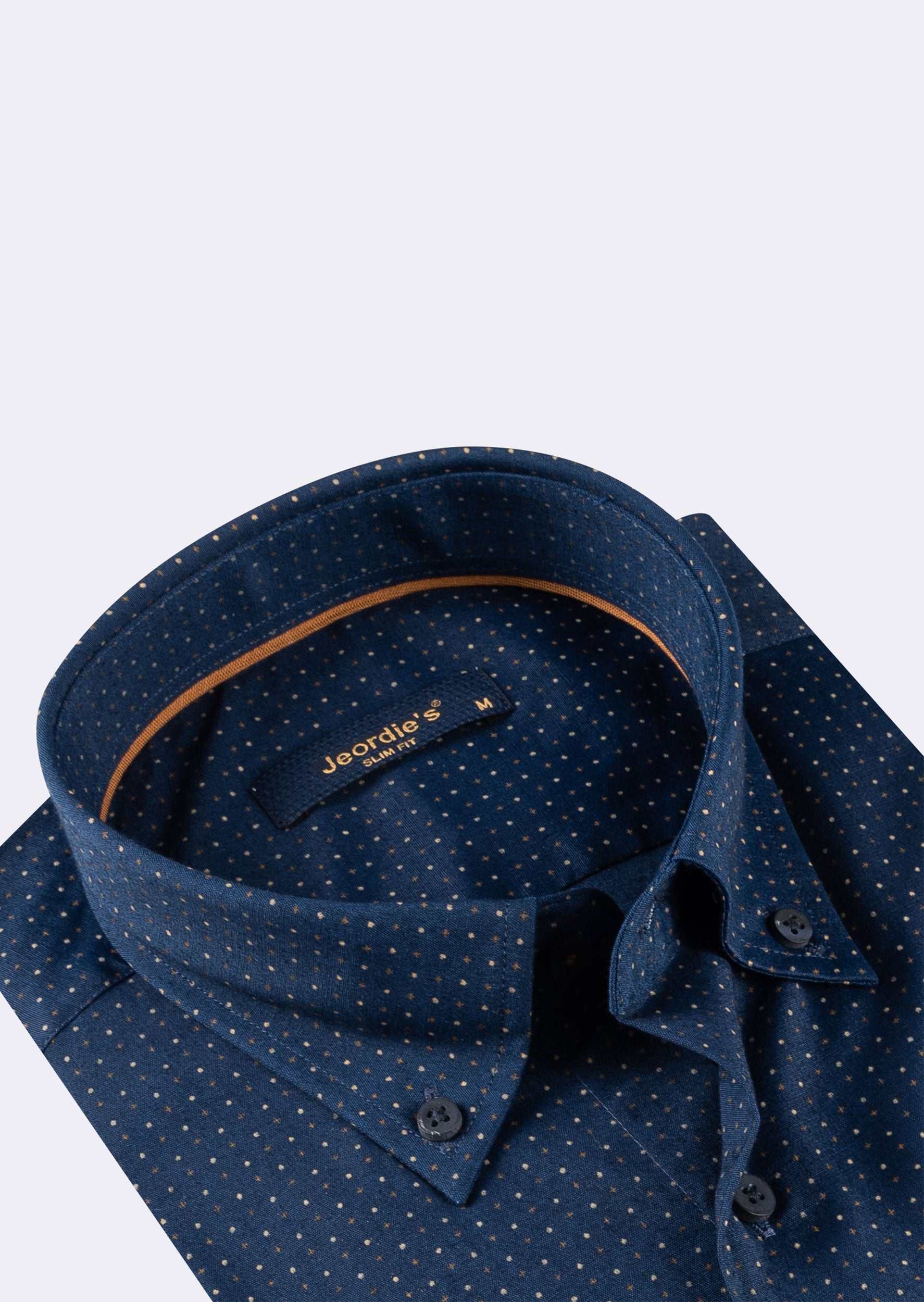 Navy - Brown Long Sleeve Shirt