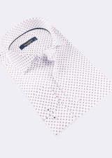 White - Burgundy Long Sleeve Shirt